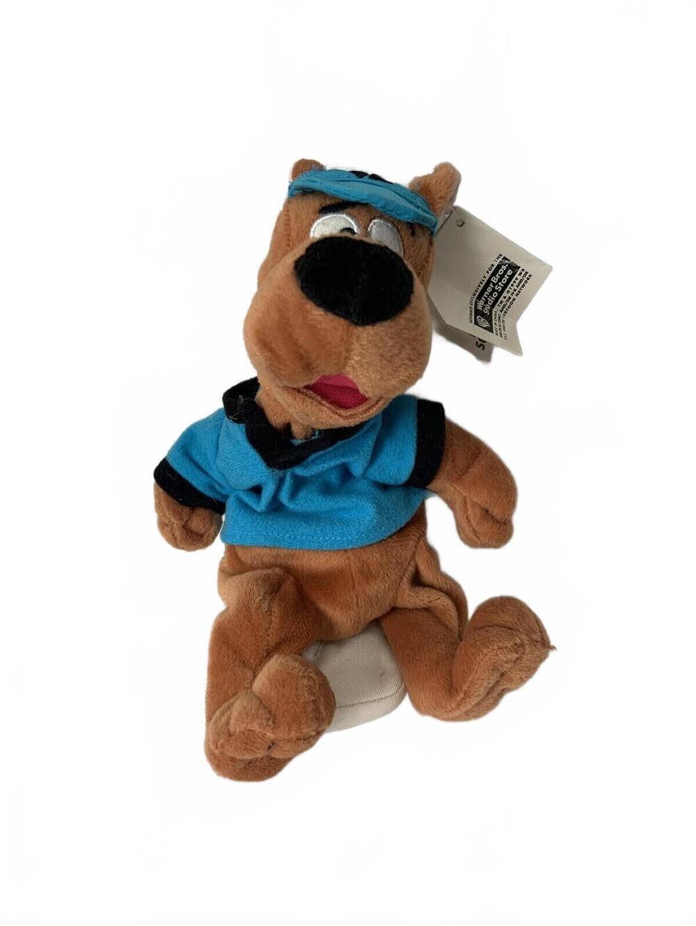 Scooby Doo Home Run 9" Plush Bean Bag Warner Bros Baseball 1999 with Tag
